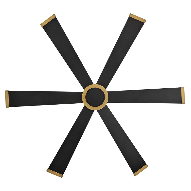 Hinkley Andros LED Ceiling Fan, Matte Black, Matte Black