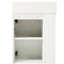 Meuble-lavabo de 18,5 po avec lavabo en résine, structure, rangement latéral, fonction de fermeture en douceur, poignées élégantes en alliage de zinc 18,5 po, charnières