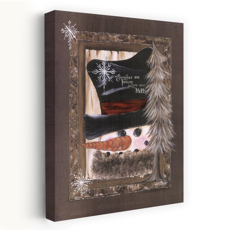 «Love Never Melts» - citation d'hiver «Snowman contemporain», H 40 po x l 60 po