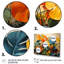 " Orange Green Tropical Plants II " by Designart 3 - Pieces-607219291
