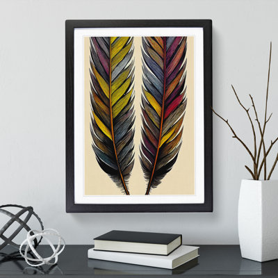 Graceful Feathers - Single Picture Frame Print