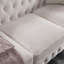 Canapé Chesterfield en tissu beige (beige)-306170870