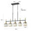 5 - Light Black/Gold Kitchen Island Pendant