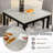 5-Piece Dining Set with Concrete-Effect Tabletop