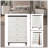 Carena White & Brown Finish Chest