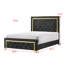 Ensemble de chambre à coucher de luxe à panneau tapissier avec tissu touffeté noir-1325415484-1325415479