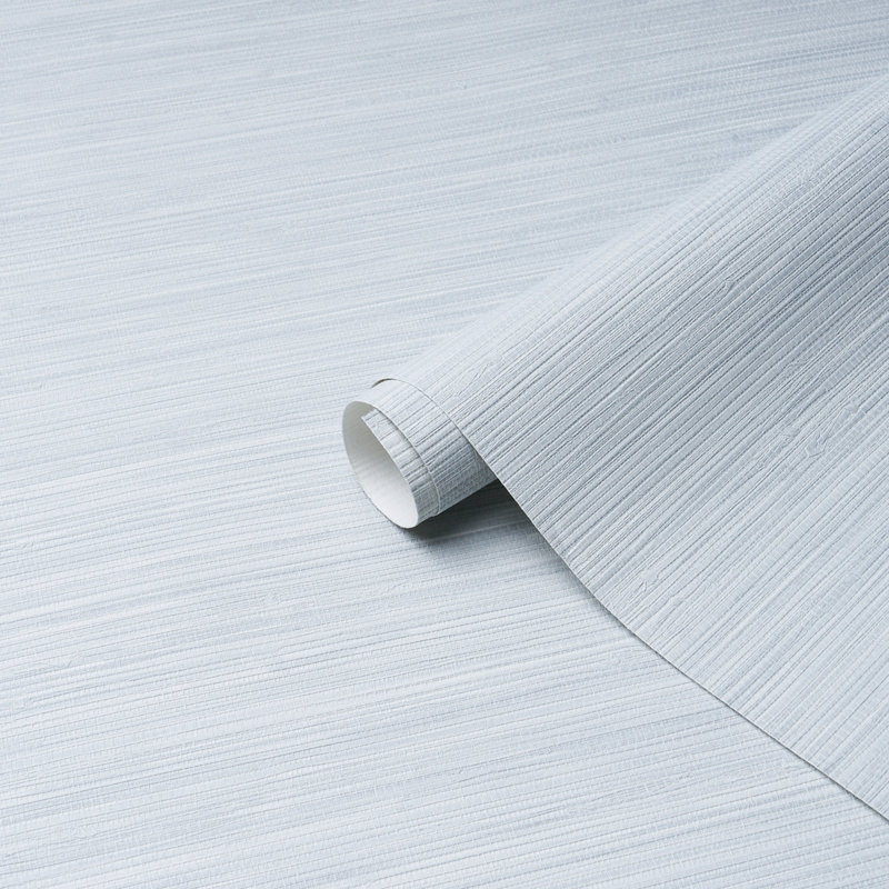 Horizon Grasscloth Vinyl Wallpaper, Light Blue