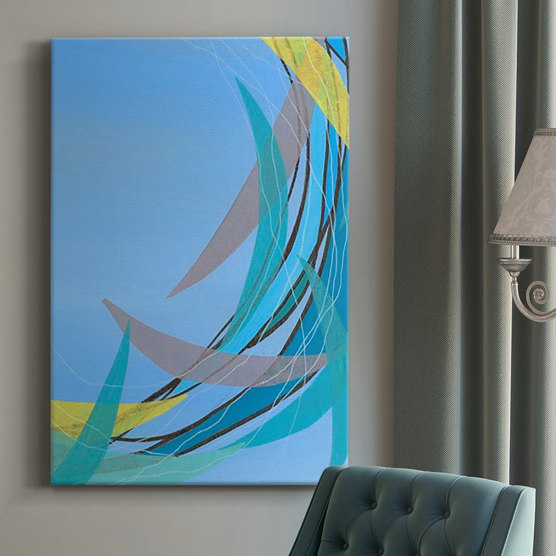 " Circulating Flow II ", 27" H x 18" W x 1" D, Wrapped Canvas