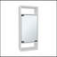 Pharmacie, 1 porte, 5 tablettes, 1 miroir, blanc