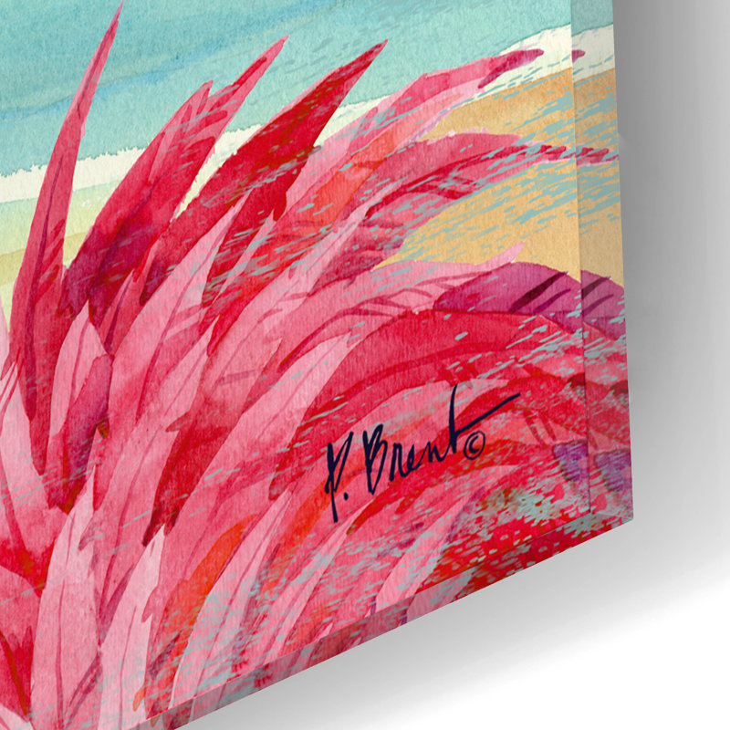 "Flamingo Girlfriend" par Paul Brent, H 12 po x l 16 po x P 0,13 po