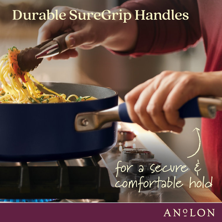 Anolon Advanced Hard-Anodized Non-stick Frying Pan, 8-Inch, Indigo 