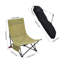 Olive Green Foldable Low Sling Outdoor Lounge Chair-1071629899