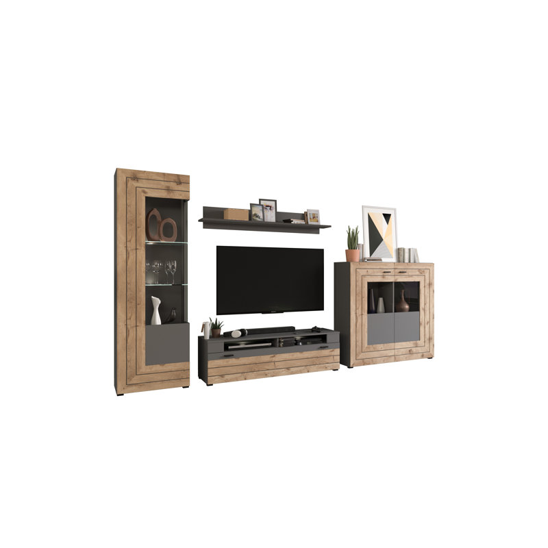 Gurvis Wall Unit Combination For Tvs Up To 70"