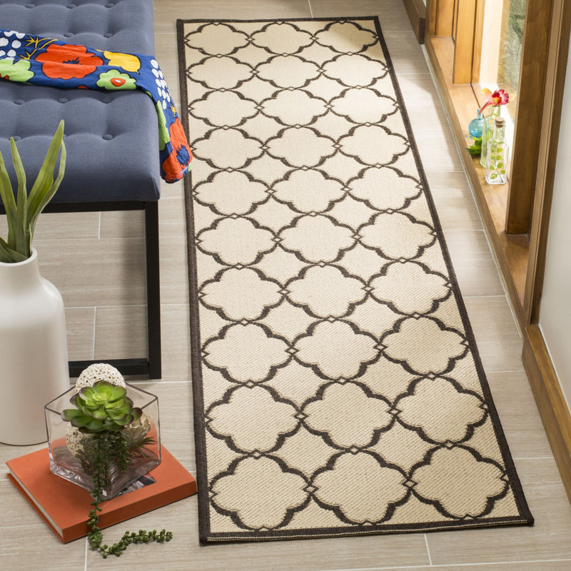 Croker Performance Geometric Indoor/Outdoor Area Rug, Runner 2'2" x 8'