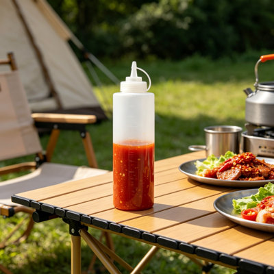 Bouteille d'eau, condiment en plastique, bouteille d'huile chaude, distributeur de chaleur