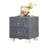Grey Velvet Nightstand With 2 Drawers And Handles, Button- Bedside Storage For Bedroom, Base, 18.1" X 20" Dimensions Design Construction,-1315410760