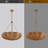 6-Light Natural Wicker Drum Chandelier