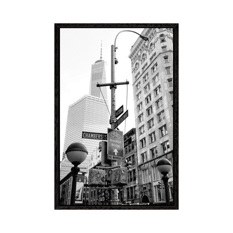 Tribeca by Bethany Young - Print on Canvas, Black Framed, 101.6cm H x 66.04cm W x 3.81cm D