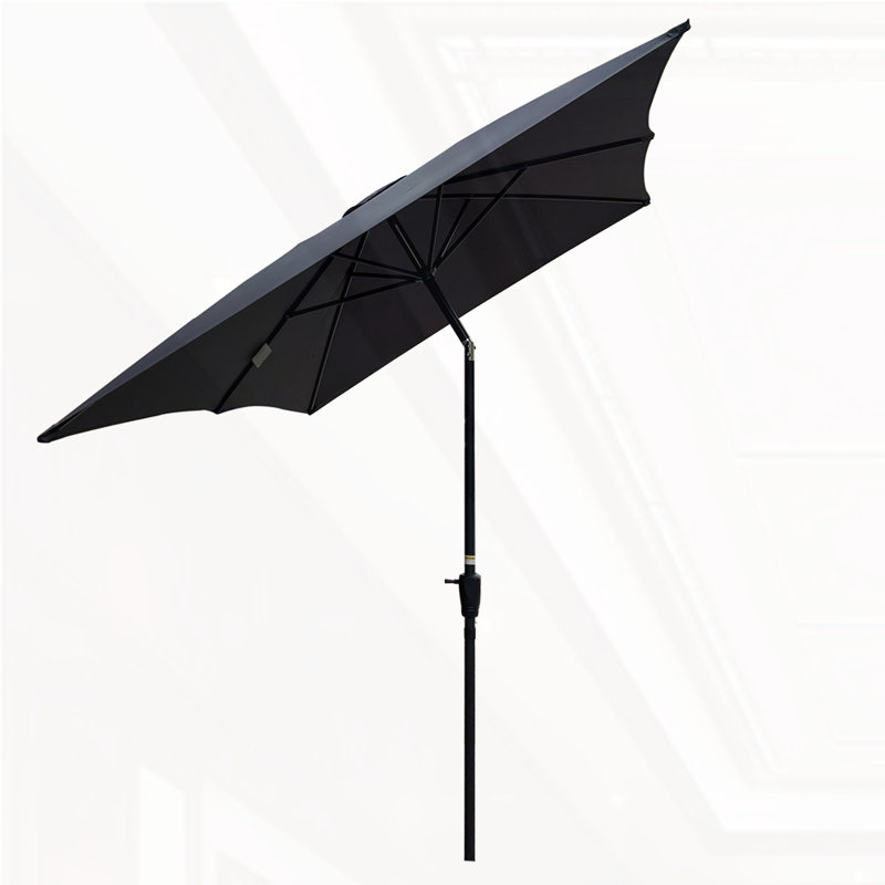 Parasol d'extérieur imperméable 6 x 9 pi, Anthracite