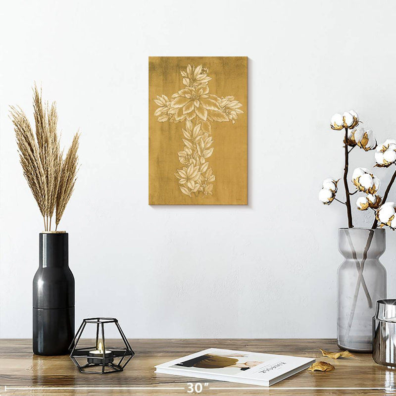 Adella Holiday Cross I, 12" H x 8" W