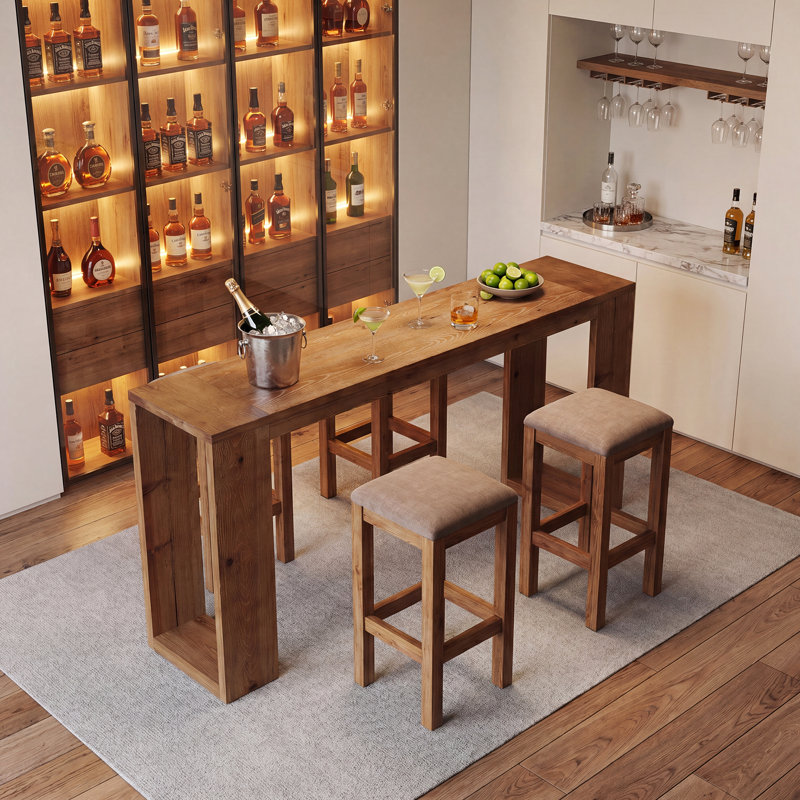 70.9-Inch Long Counter Height Pub Table