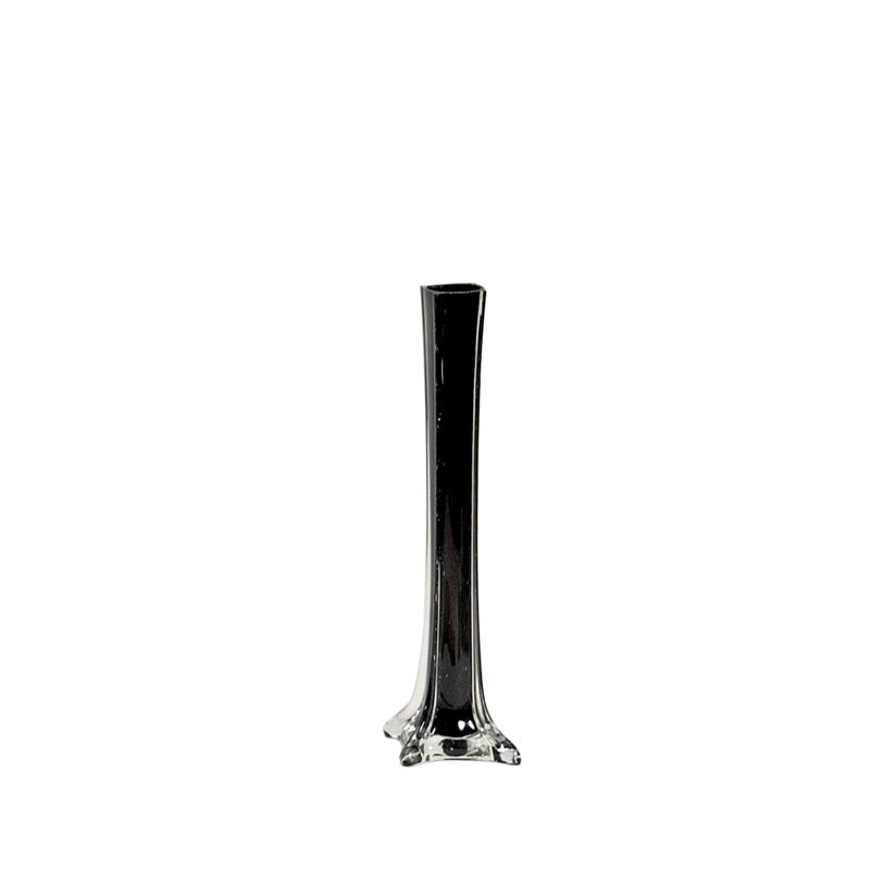 Vase de table Shadle, Noir, H 12 po x l 3 po x P 3 po