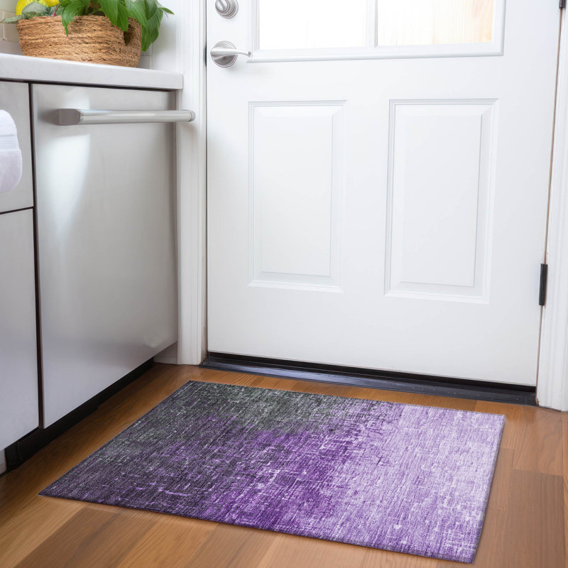 Tapis de qualité supérieure Corum AMF1066 lavable à la machine, Rectangle 1 pi 8 po x 2 pi 6 po