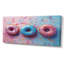 Décoration murale délicieuse rose et bleu Sparkle Donuts I - Donuts alimentaires-629818997-735775001