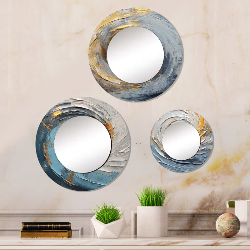 Devarion Metal Round Mirror