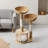 Solid Wood And Rattan Cat Tree