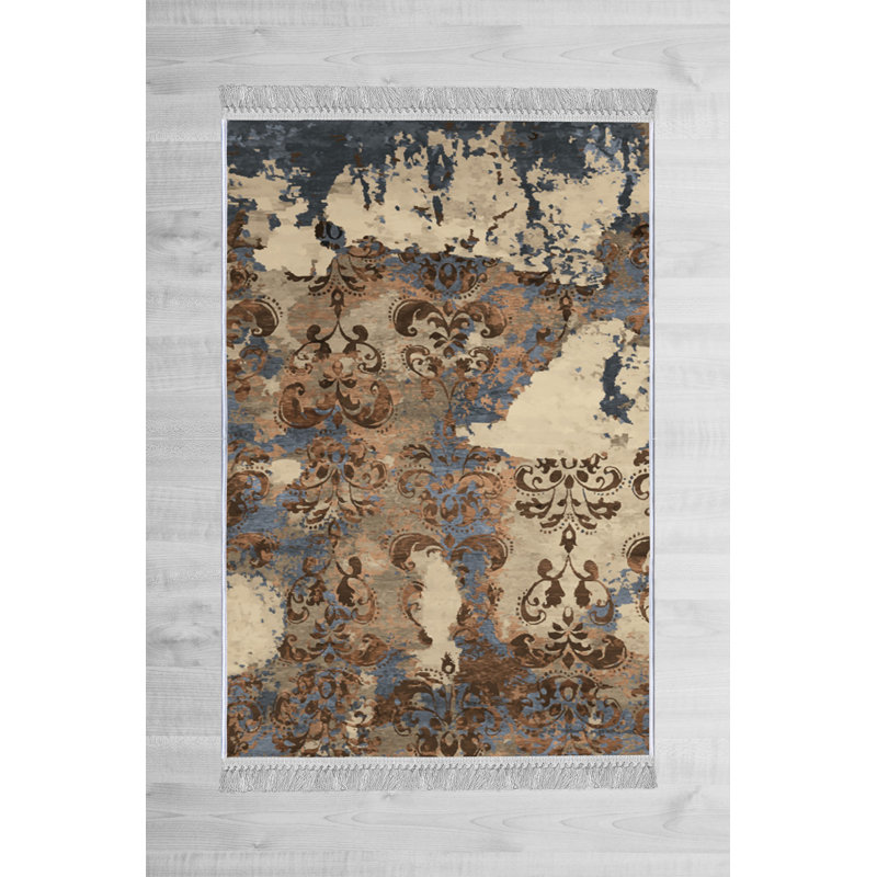 Luxurious Non-Slip Woven Carpet, 100% Velvet Fabric, 31.5 x 47.2 inches | Antibacterial, 13.5 mm Total Height, Machine Washable | Ideal for Living Room, Bedroom & Home Decor, Soft & Durable Design