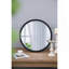 Miroir mural circulaire 20 "x 20" avec cadre en bois, miroir mural pour salon, salle à manger, vestibule, salle de bain, bureau-1374829509