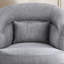 Fauteuil demi-tonneau pivotant moderne ultra-doux de 29 po de largeur avec coussin-618874297