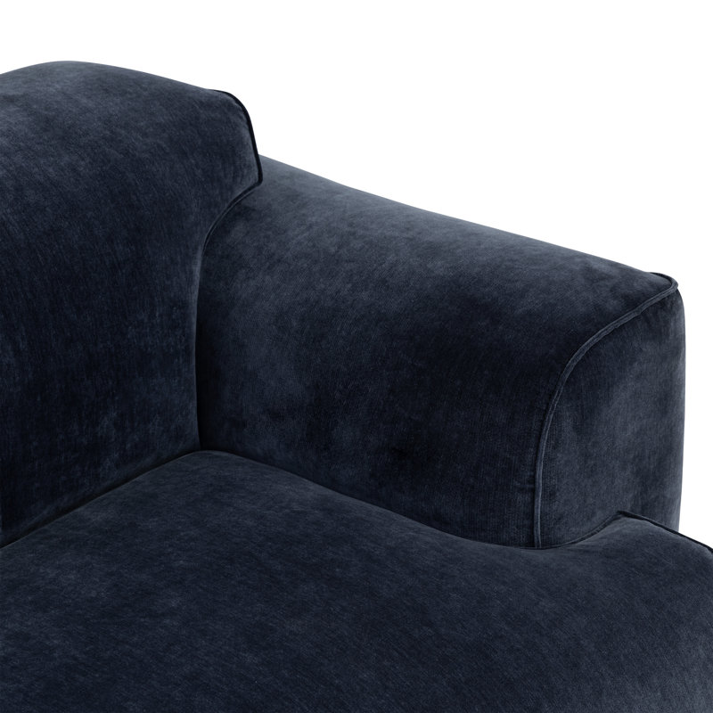 Canapé en velours de chenille 107,5 po Nardo, Mystic Blue