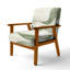 Chaise rembourrée abstraite moderne avec accoudoirs transitionnels - Sage Lines I-1705076460