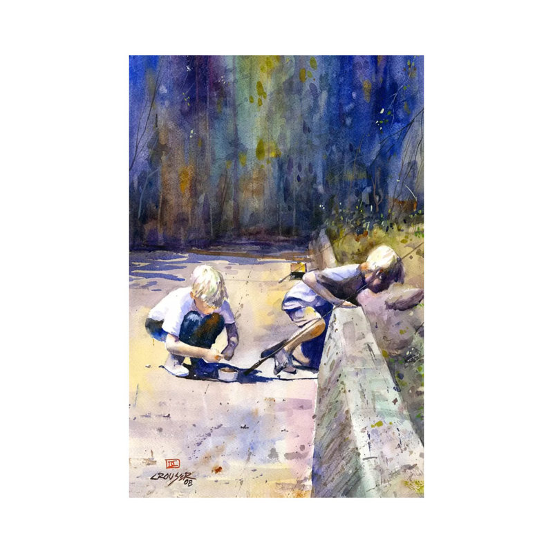 «True Friendship» par Dean Crouser - reproduction d'art sur toile tendue, H 12 po x l 8 po x P 0,75 po