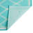 Teal Rectangle Polypropylene Rug-262134658