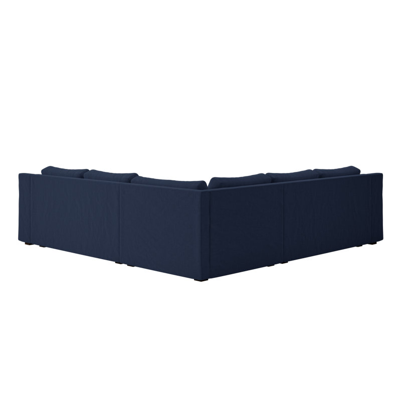 Elevate 99" Corner Sectional, Midnight Upcycled Poly