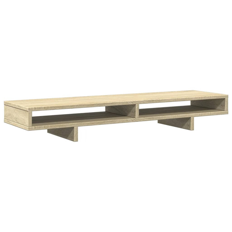 Balzarotti Manufactured Wood Monitor Stand, 15cm H x 100cm W x 27cm D, Sonoma Oak