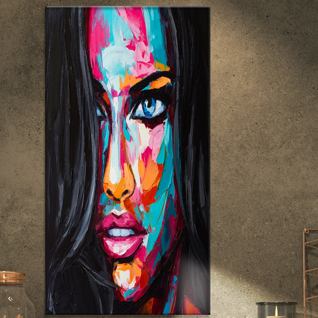 Fantasy Woman Oil portrait - Wrapped Canvas Graphic Art Print East Urban Home 