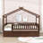 Heulwen Two Drawers Wooden House Bed-1726847287-1726847273