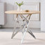 Table de salle à manger ronde 37 pouces, petite table de cuisine ronde avec pieds en métal, pouvant accueillir 2 à 4 personnes, table de salle à manger moderne-129879143