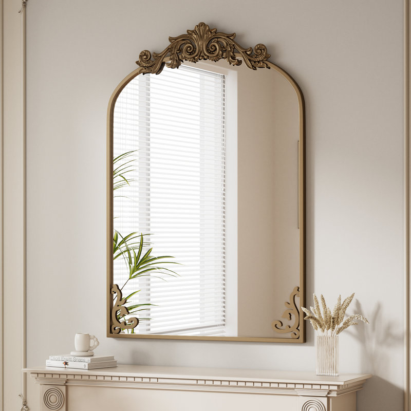 Miroir mural Arxhira, 41 po x 26 po, Brun