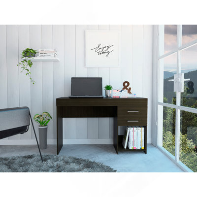 Bureau d'écriture, deux tiroirs, une armoire