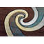 Tapis brun / turquoise à motif abstrait Mccampbell-37341739
