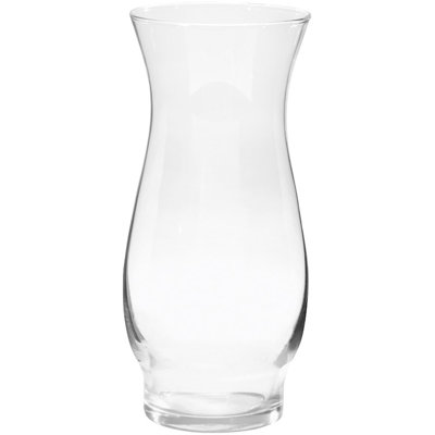 Vase en verre transparent