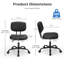 Fauteuil de bureau pivotant en similicuir avec dossier Duthill-341467007