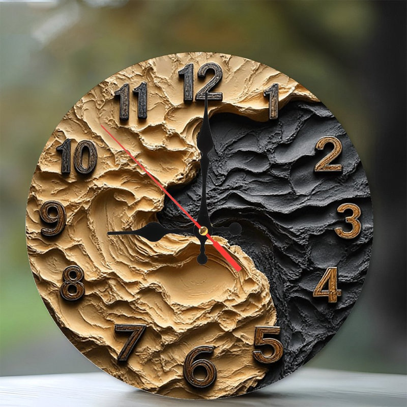 Horloge murale texturée