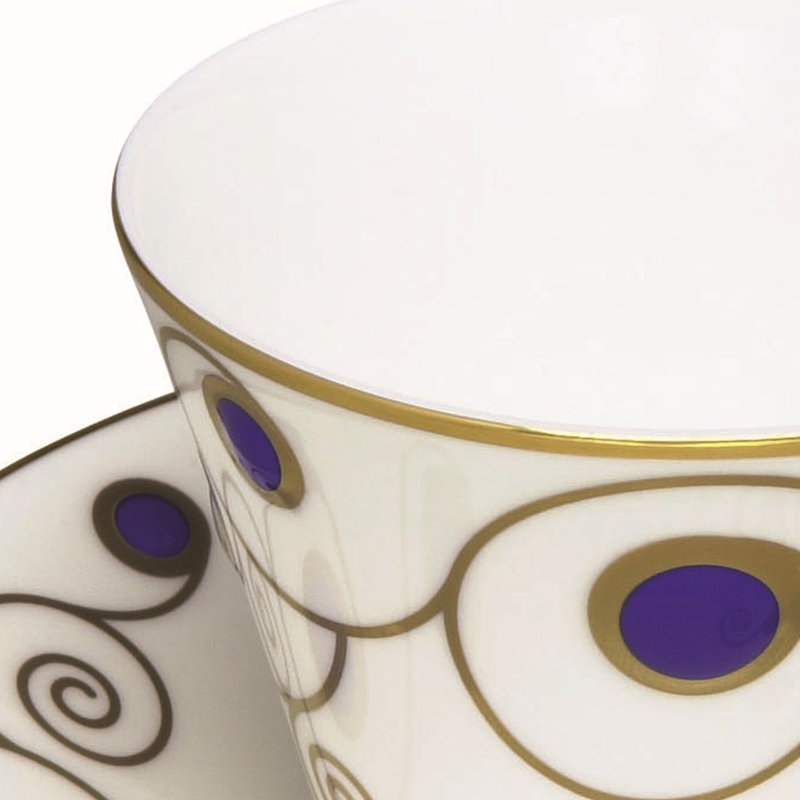 Jewel Bone China Teacup and Saucer