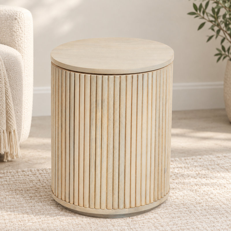 Solid Wood End Table